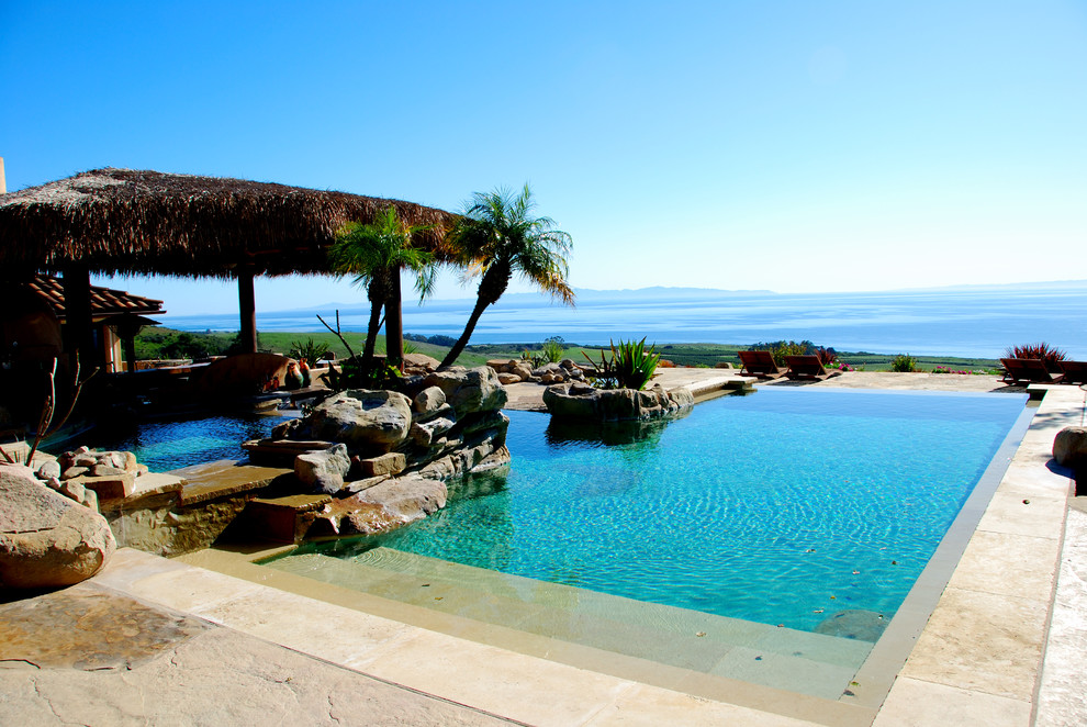 Inspiration for a mediterranean infinity pool in Santa Barbara.