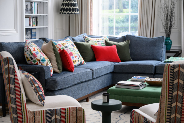 Heriot Row, Edinburgh transitional-living-room
