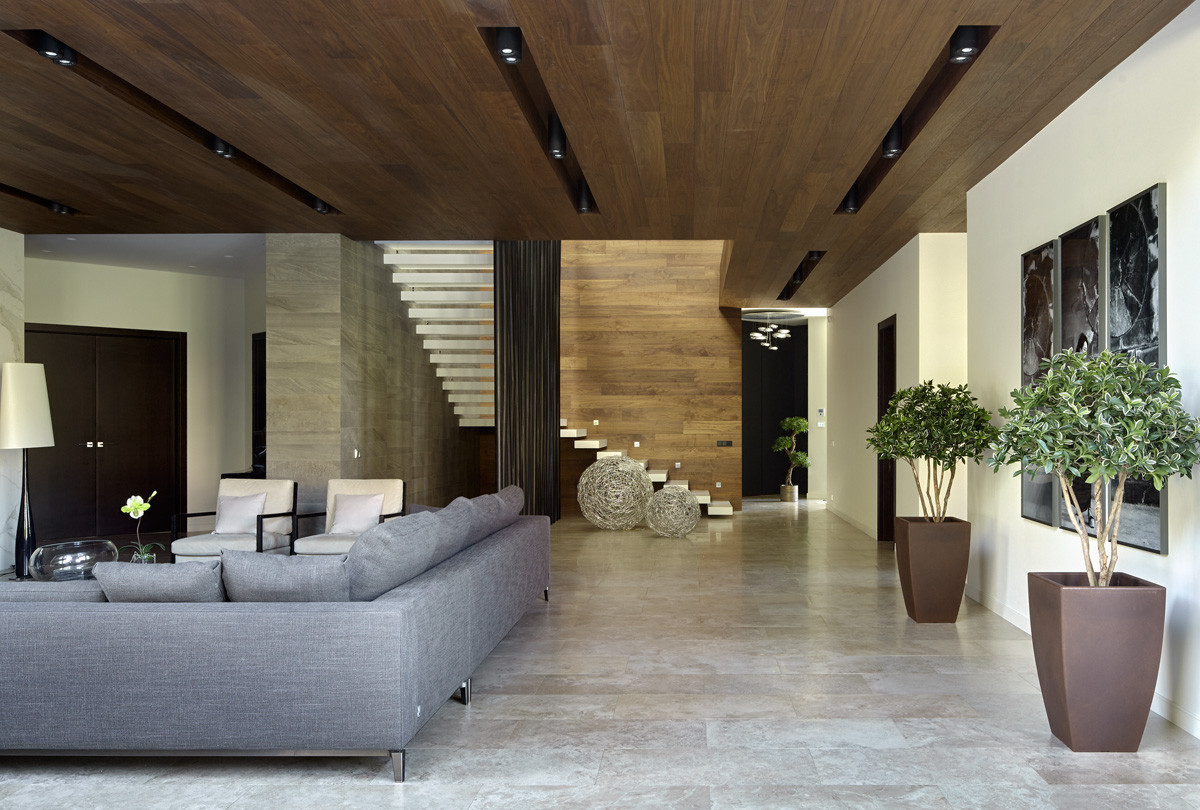 Интерьеры загородного дома на Истре