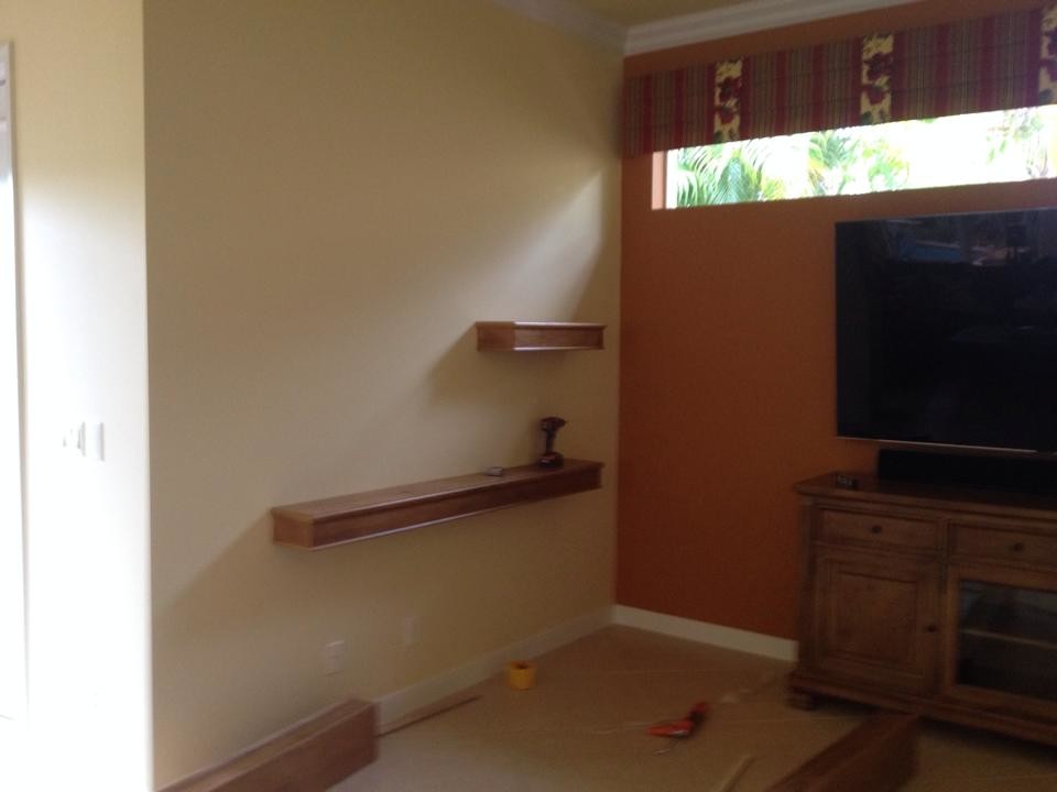 Amy's floating shelves