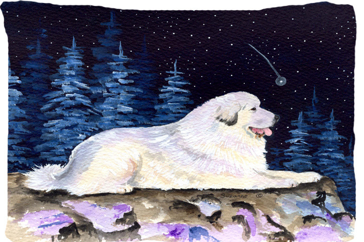 Starry Night Great Pyrenees Moisture Wicking Fabric Standard Pillowcase Traditional Pillowcases And Shams By The Store