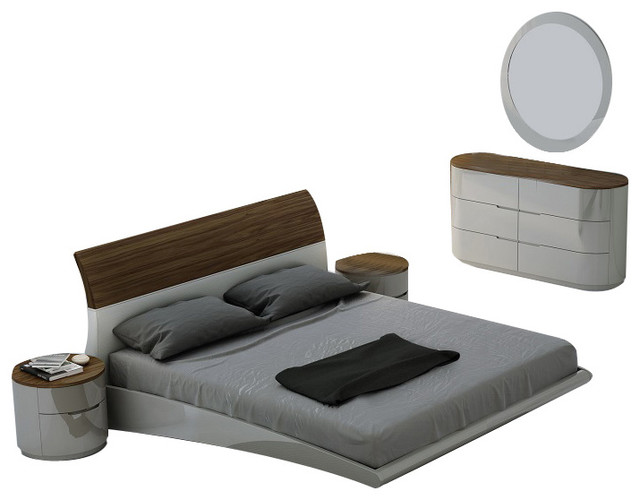 Amsterdam Premium Modern Bedroom Set, King Size
