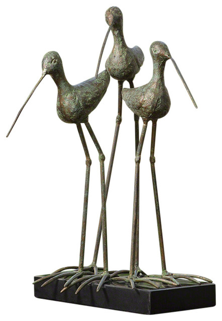 Global Views Sandhill Cranes Sculpture - Transitional - Decorative ...