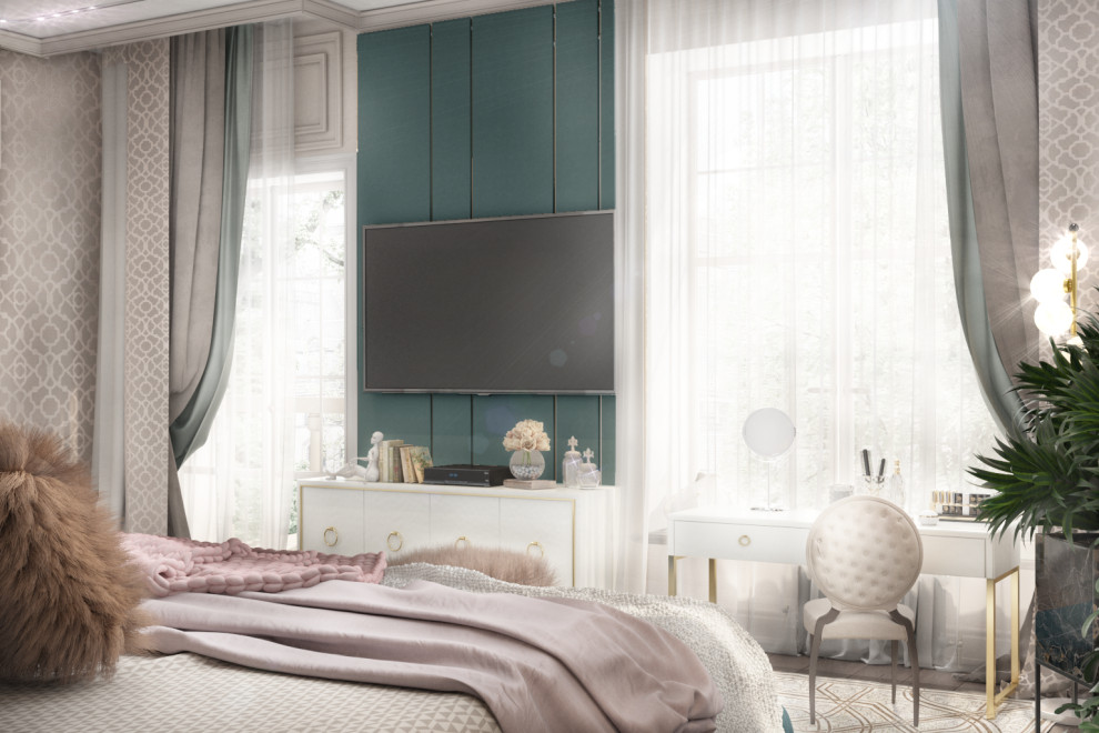 Спальня в стиле арт-деко