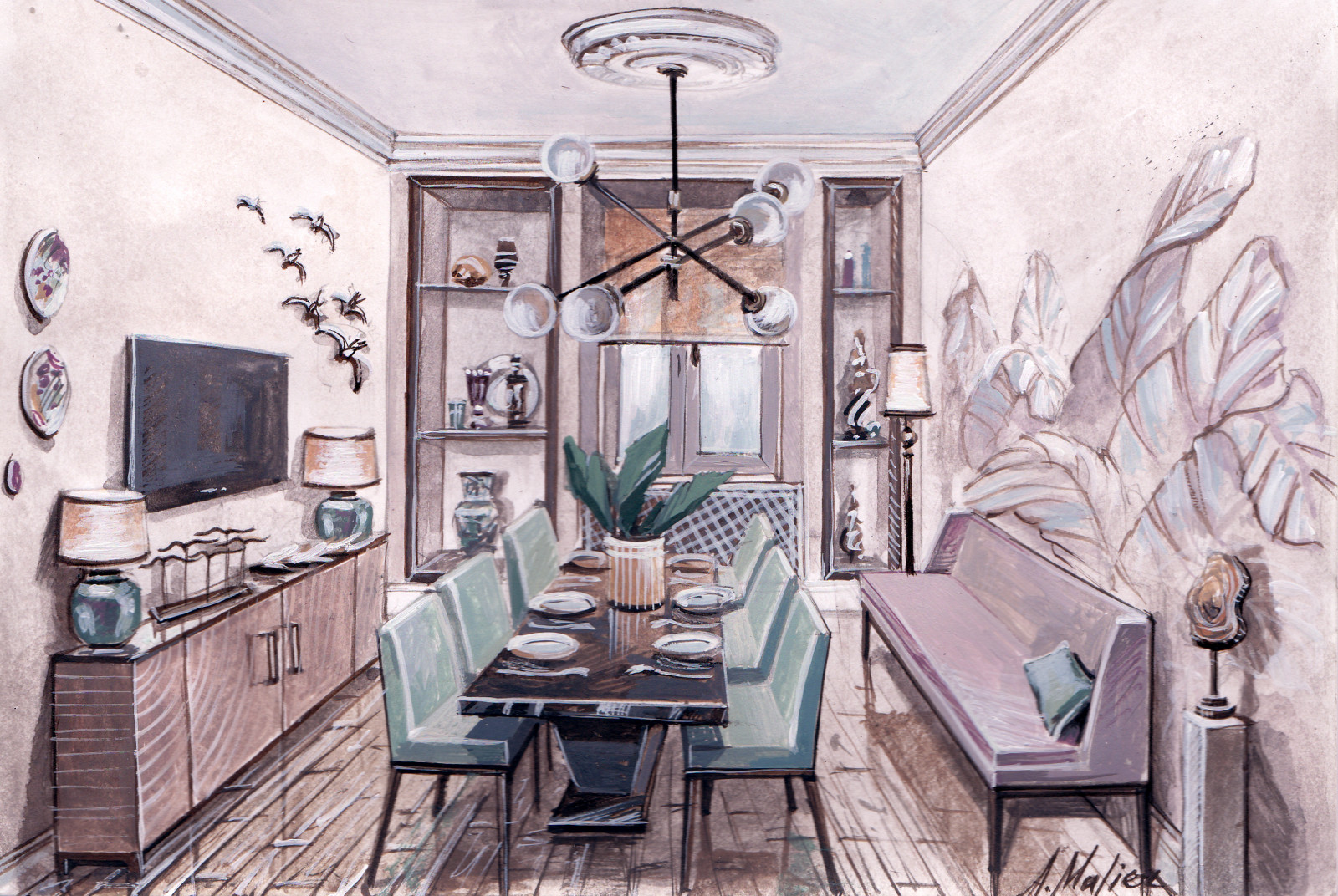 ШИК Клубный дом на Басманной 74 м2