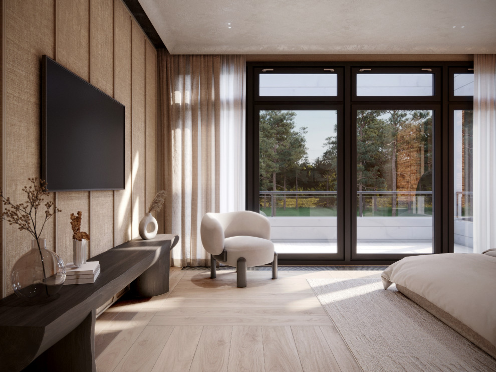 Интерьер подмосковного брусового дома компании Honka