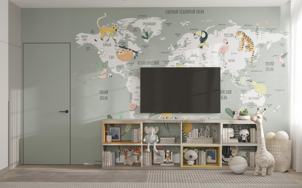 Проект детской комнаты в трехэтажном доме на улице Красная в городе Калининград