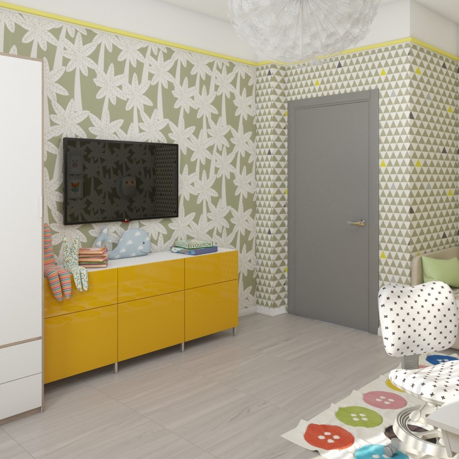 Квартира для молодой семьи в туманном настроении