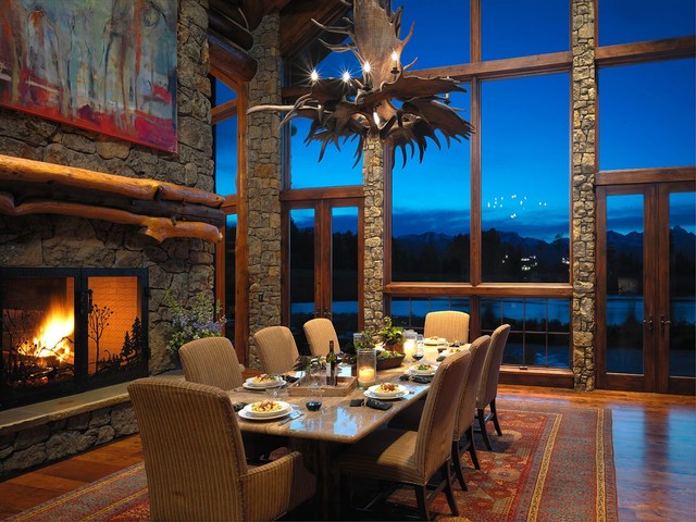 Riva Ridge rustic-dining-room
