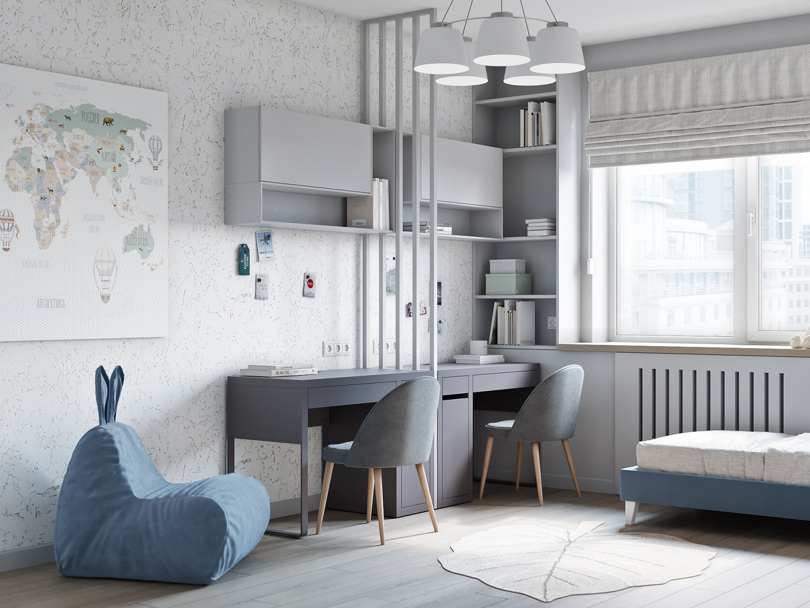 Дизайн-проект 2-комнатной кв., ЖК "Шуваловский", СПб, 60 кв.м.