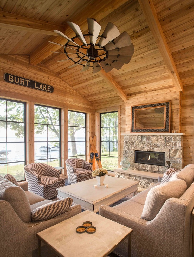Burt Lake Timber Design - Beach Style - Sunroom - Other - by Edgewater ...