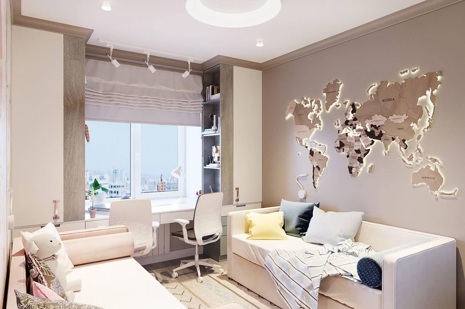 Детская комната из проекта 2к Цветаевой 10