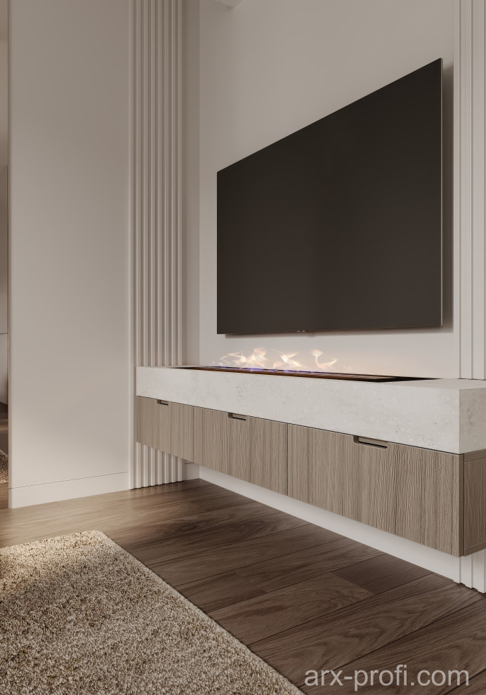 Проект интерьера квартиры 84 м2 в ЖК "Nagatino i-Land"