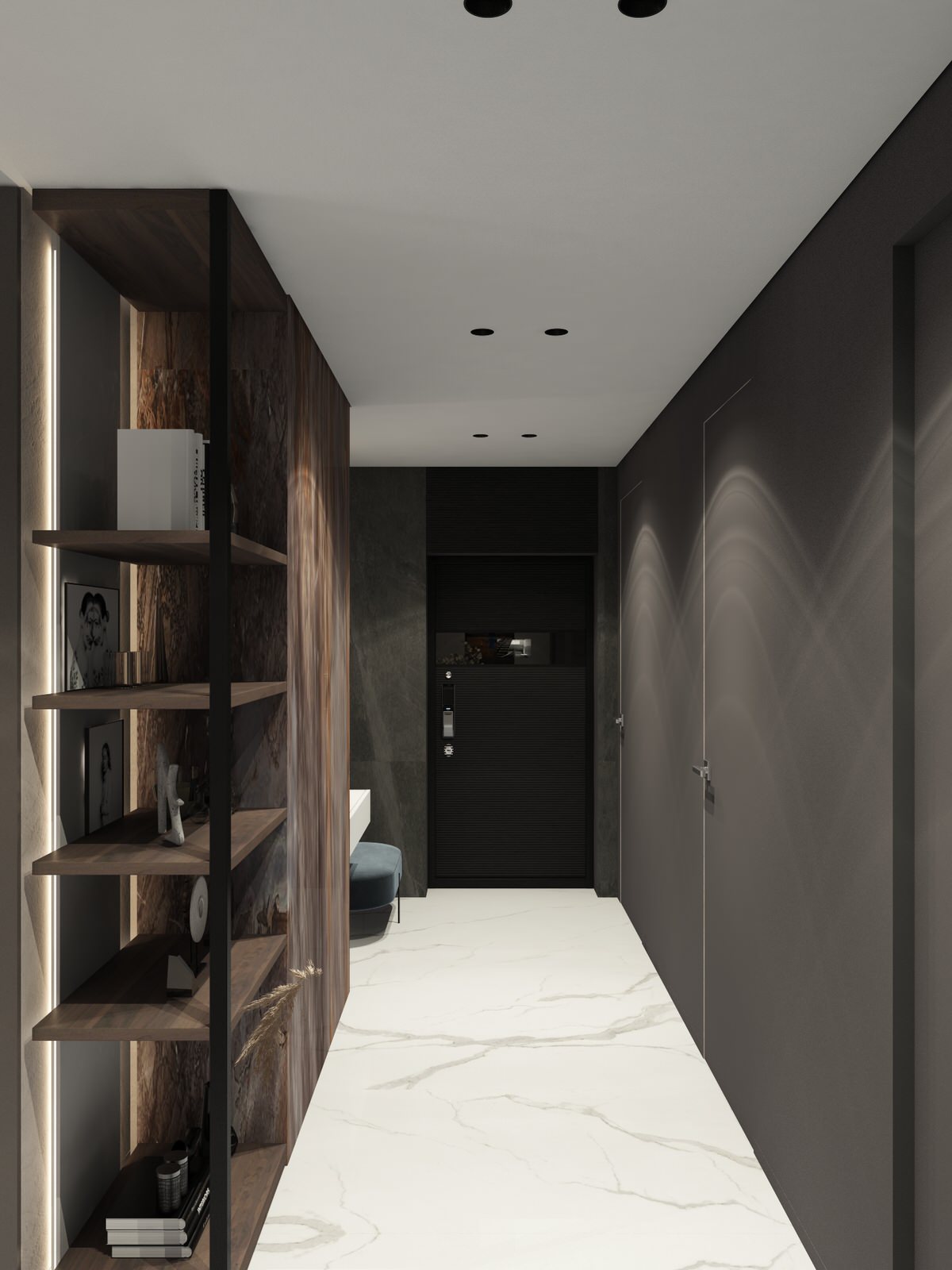 Современный хай тек. Пентхаус в Городе К.