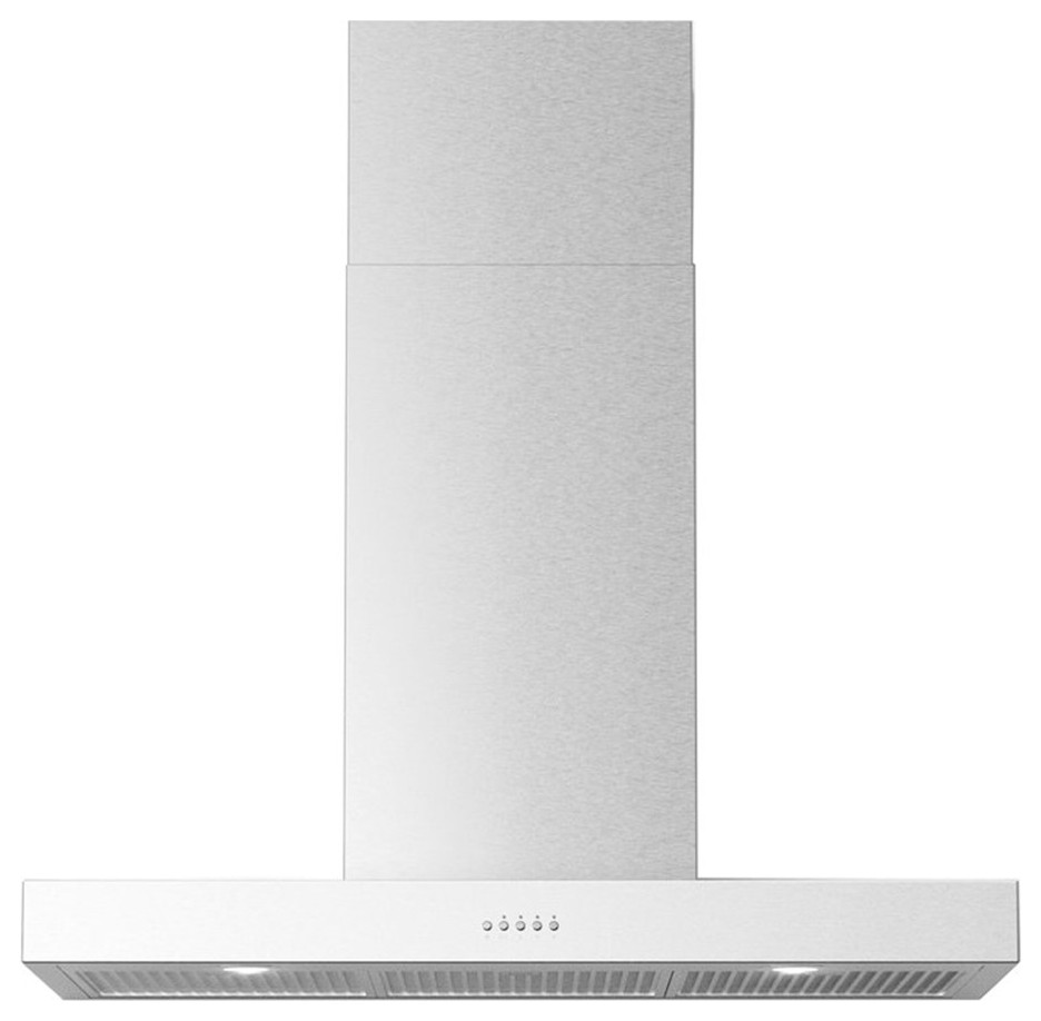 FORTE Bellina 36" Chimney Style Stainless Steel Metal Wall Mount Hood