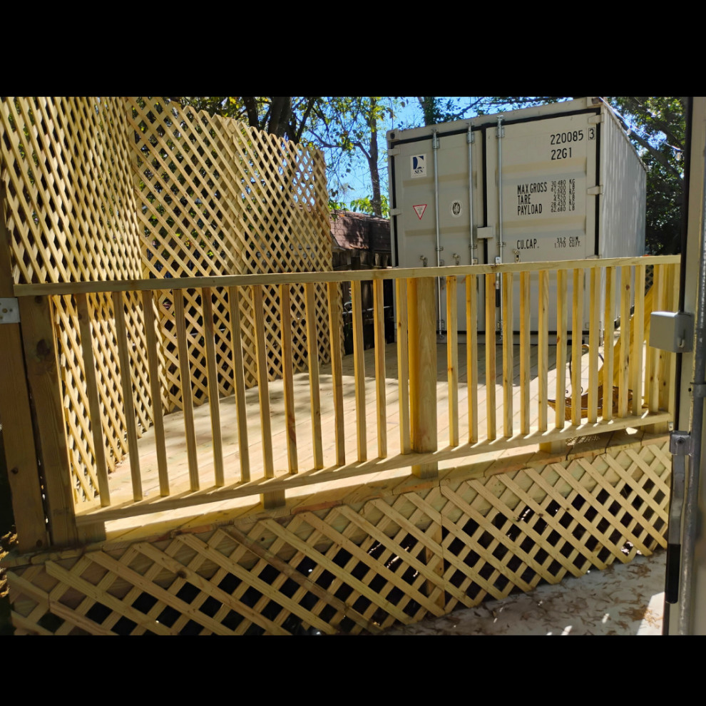 Shipping Container → Podcast Studio (with Custom Deck + Soundproofing)