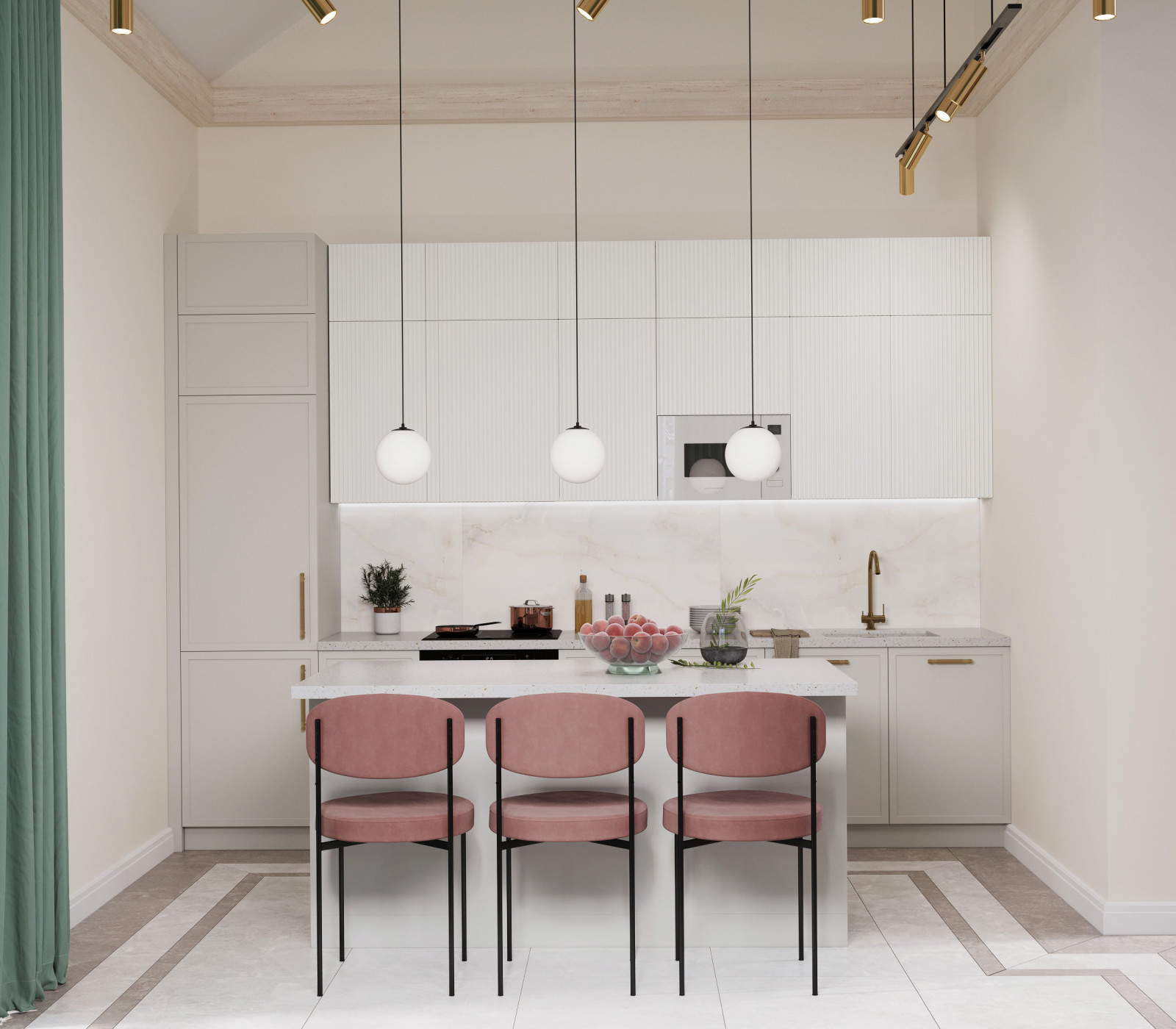 Кухня-гостиная дома в Тольятти