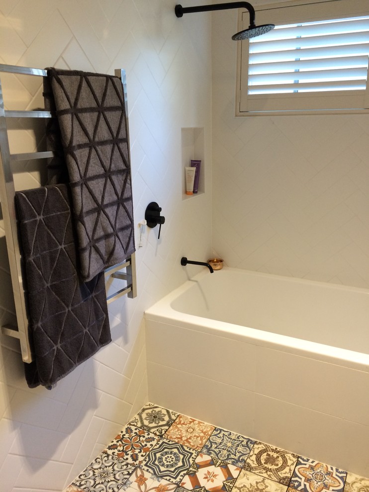 Mediterranean bathroom in Sydney.