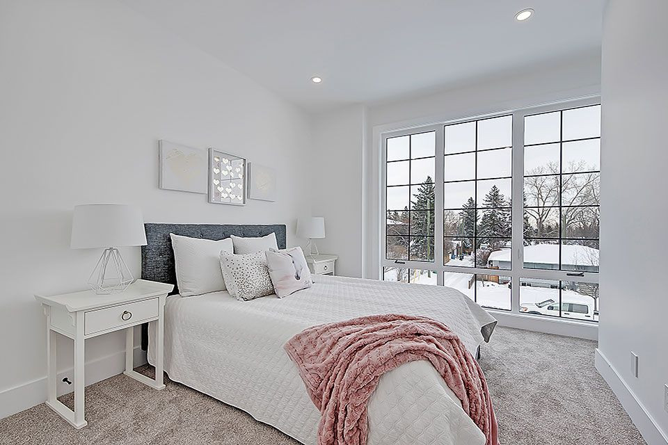 Inspiration for a transitional home design remodel in Calgary