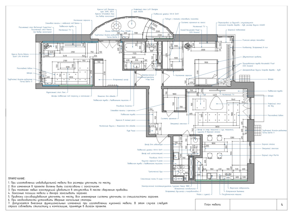 разработка планировочного решения
