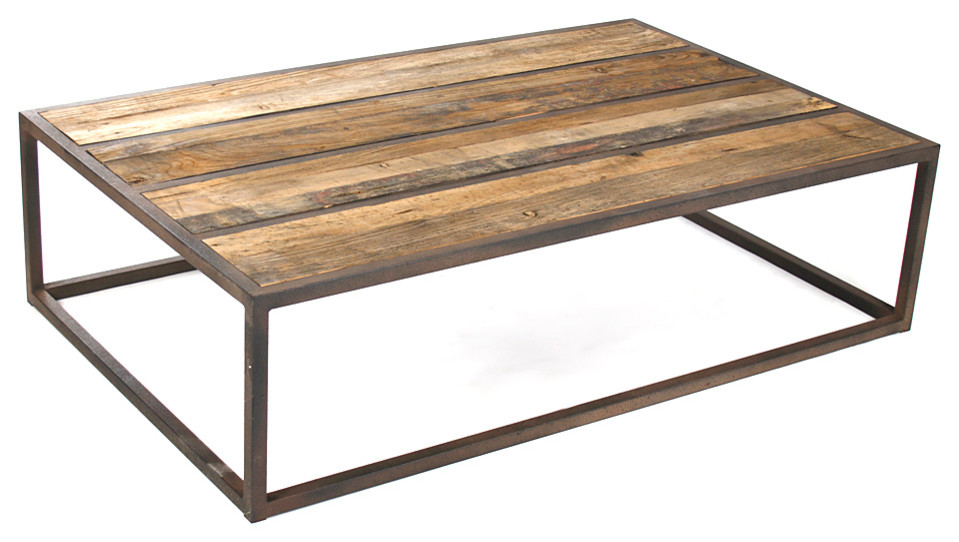 Plank Wood Top, Coffee Table