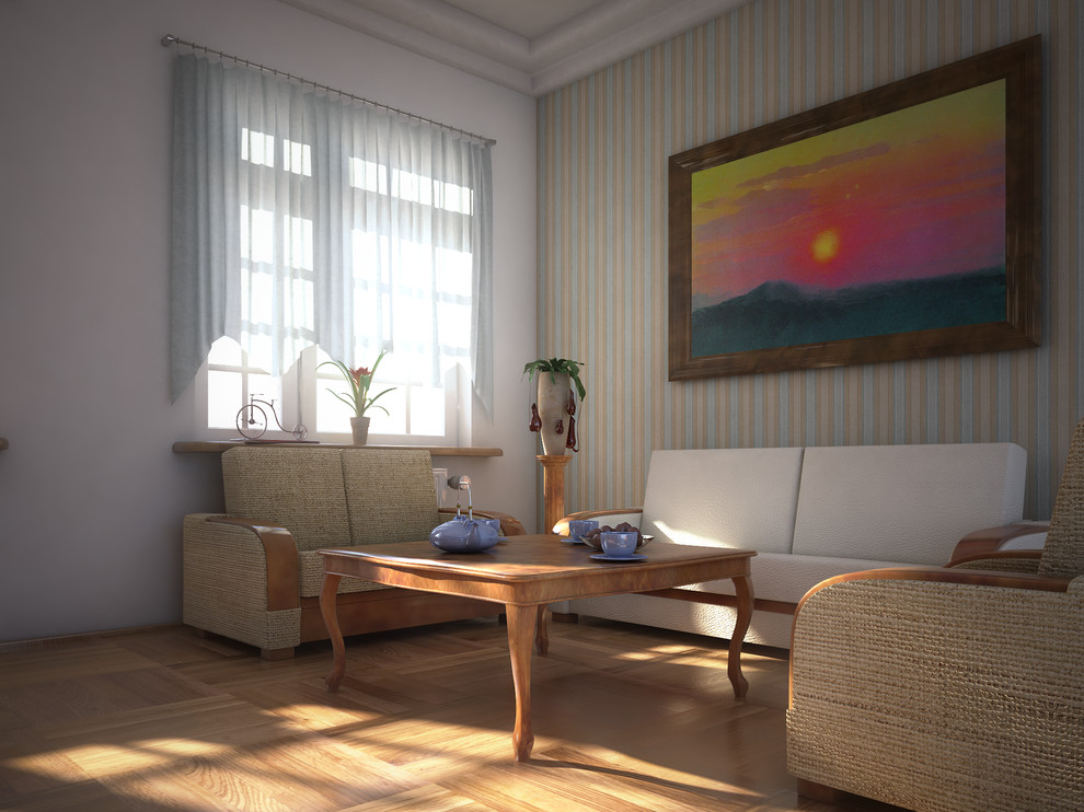 3d визуализация гостиной