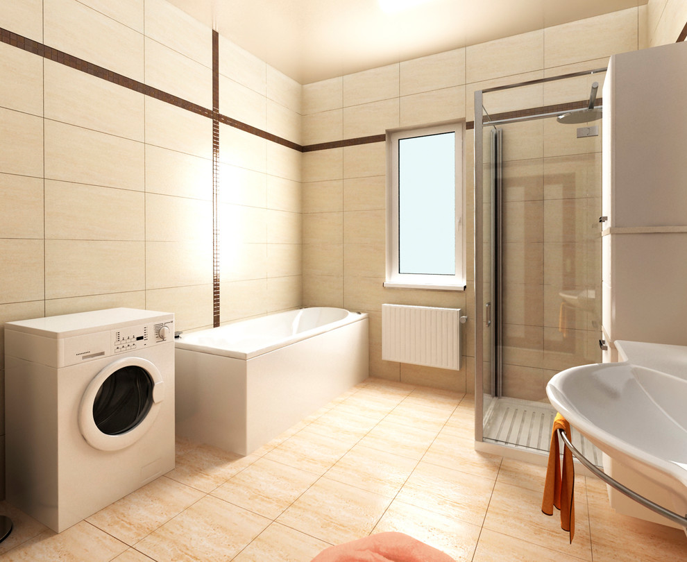 Интерьер гостевой ванны