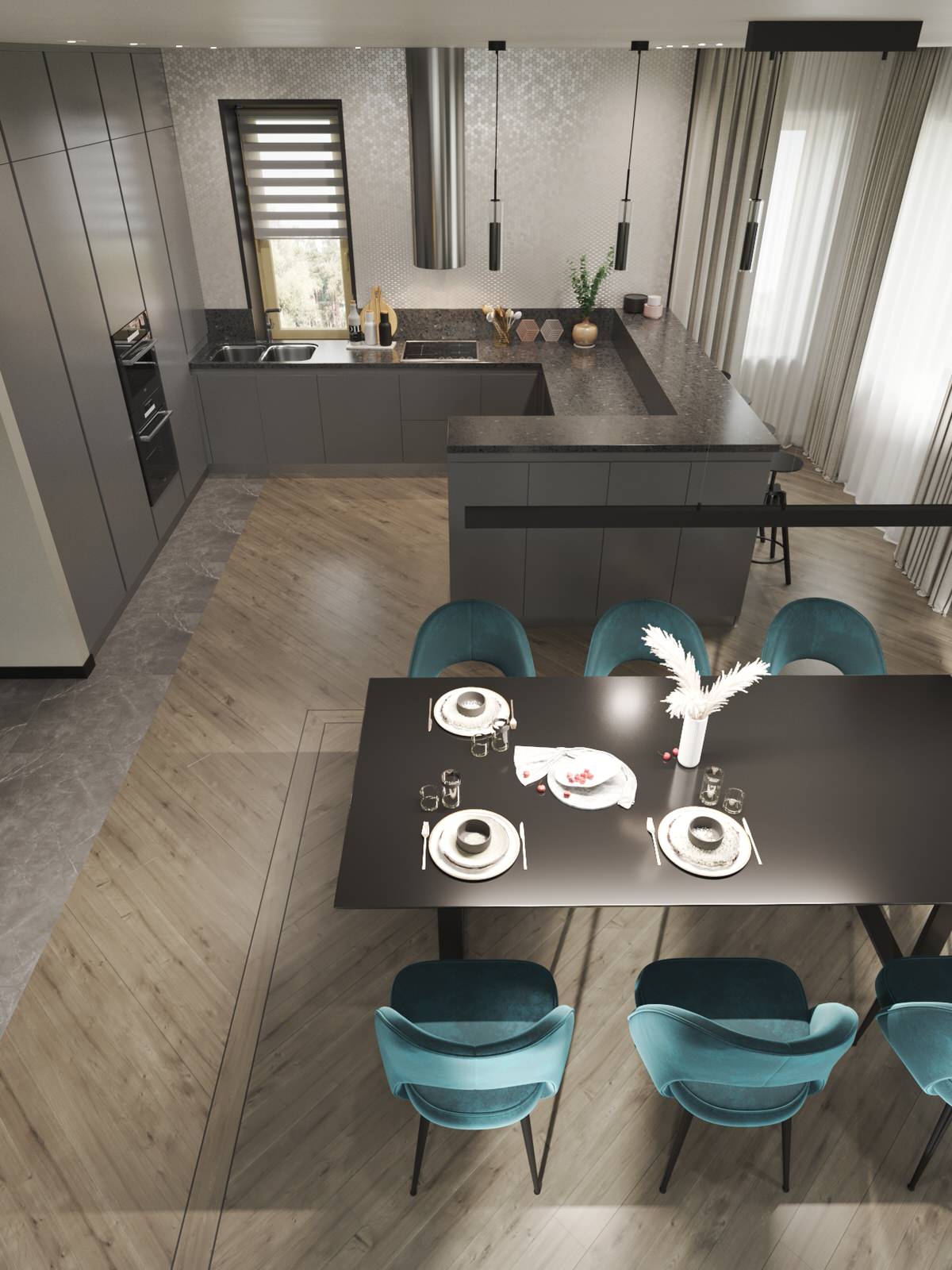 Коттедж 4 этажа