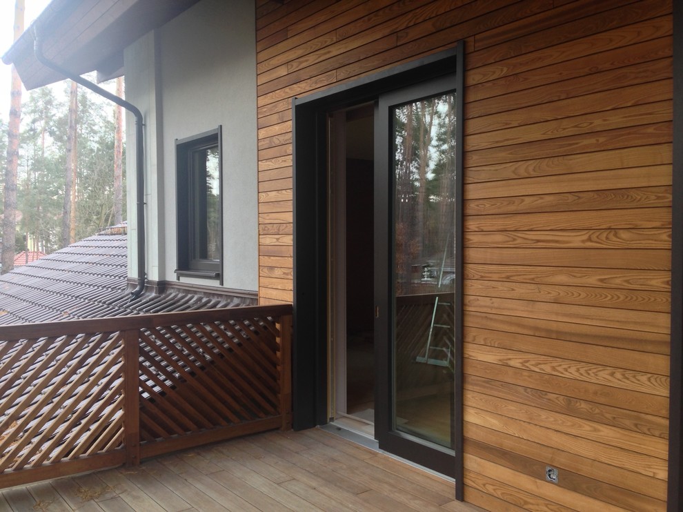 Фасады из дерева