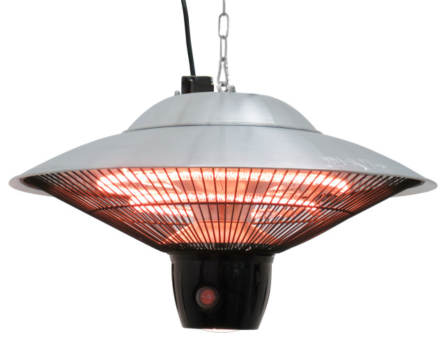 Infrared Heater With Led Light Hanging With Remote Control