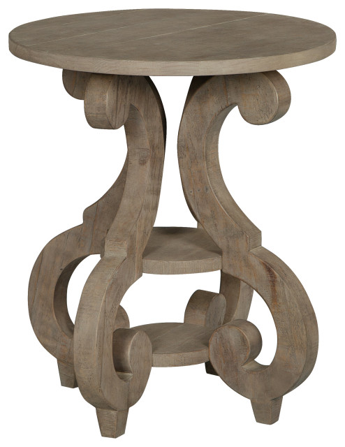 Round Accent End Table - French Country - Side Tables And End Tables ...