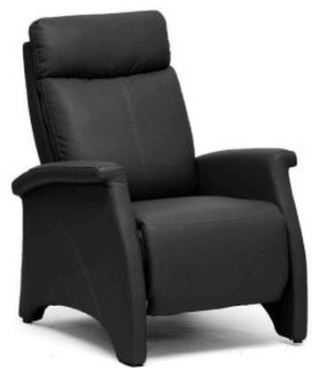 Sequim Black Modern Recliner Club Chair