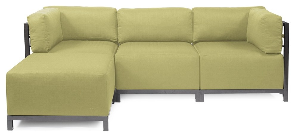 Sterling Willow Axis 4-Piece Sectional - Titanium Frame