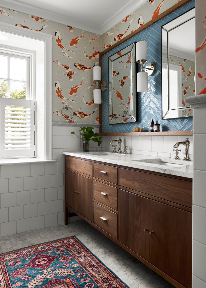 Transitional bathroom photo in Philadelphia