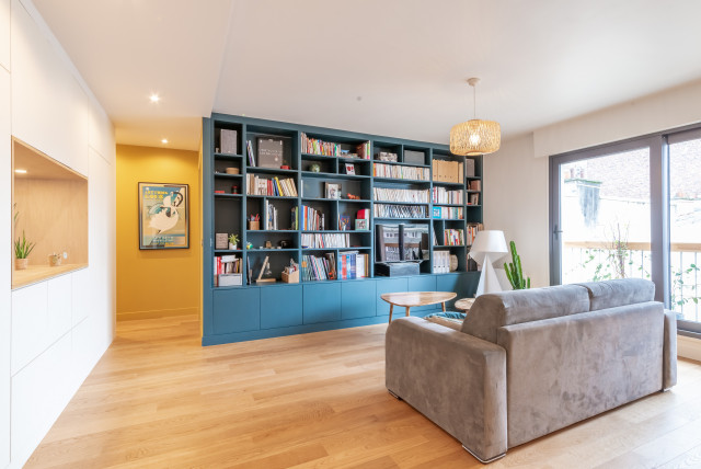 Projet d'am&eacute;nagement int&eacute;rieur contemporary-living-room
