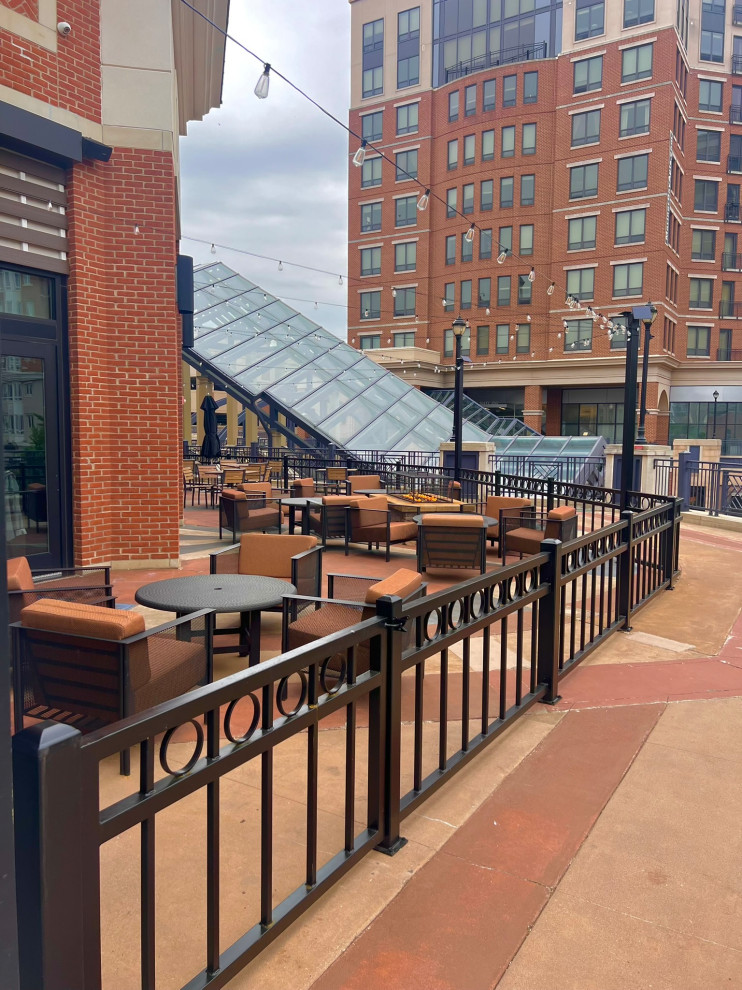 Modern Metal Railings @ Annapolis Restaurant