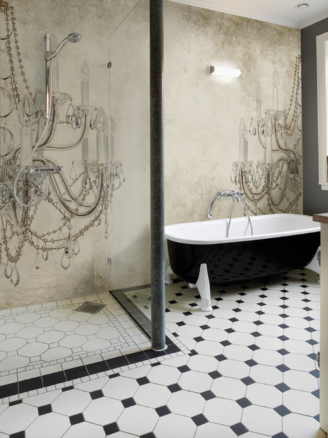 Tapeten Von Wall Deco Auch Wasserfest Fur In Die Dusche Klassisch Badezimmer Koln Von Verwandlung Remmers Malerwerkstatten
