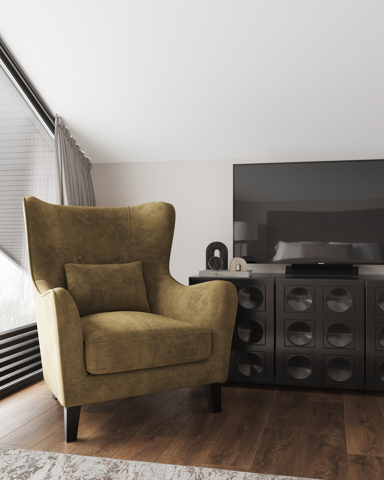 Дом 268м2. Гостевая-спальня.