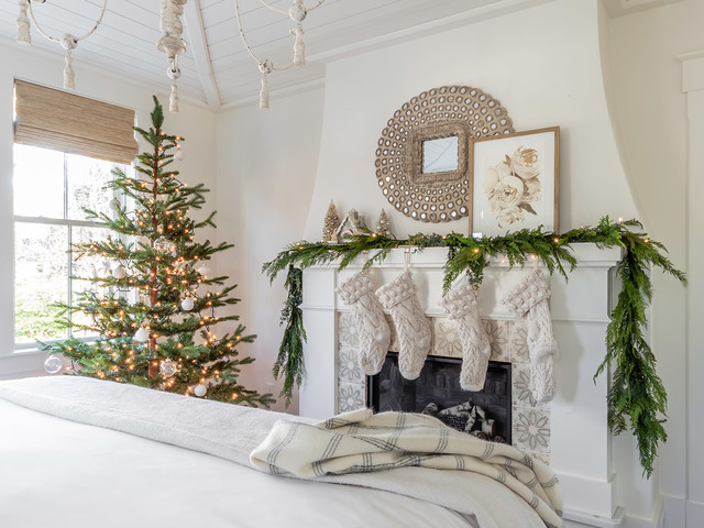 26 Elegant White and Neutral Christmas Decorating Schemes | Houzz IE