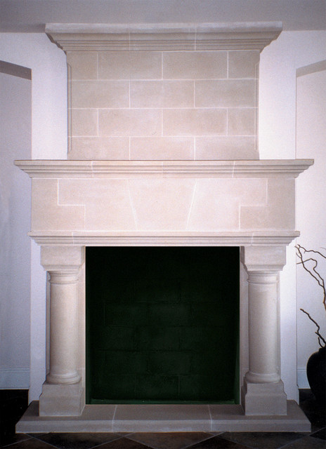 Valencia Cast Stone Fireplace Mantel