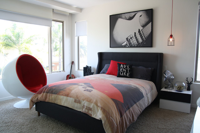 Hope Island eclectic-bedroom