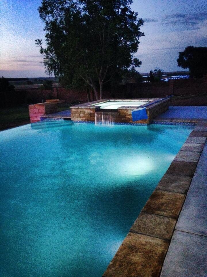Mountain style pool photo in Austin