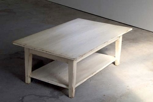 White Pine Coffee Table with tapered legs