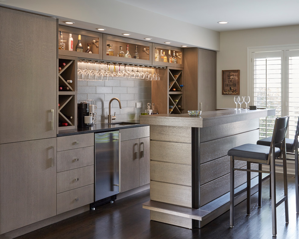 Transitional Home Bar Chicago Remodels - Transitional - Home Bar - Chicago - by Lenore Weiss ...