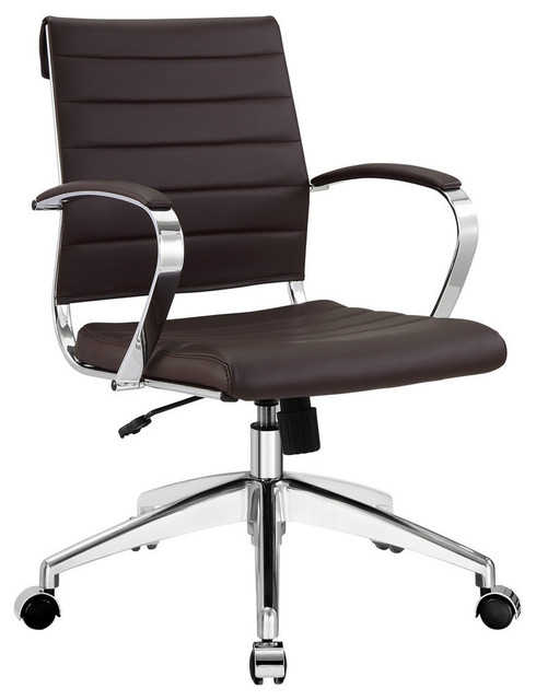 Jive Mid Back Office Chair, Brown
