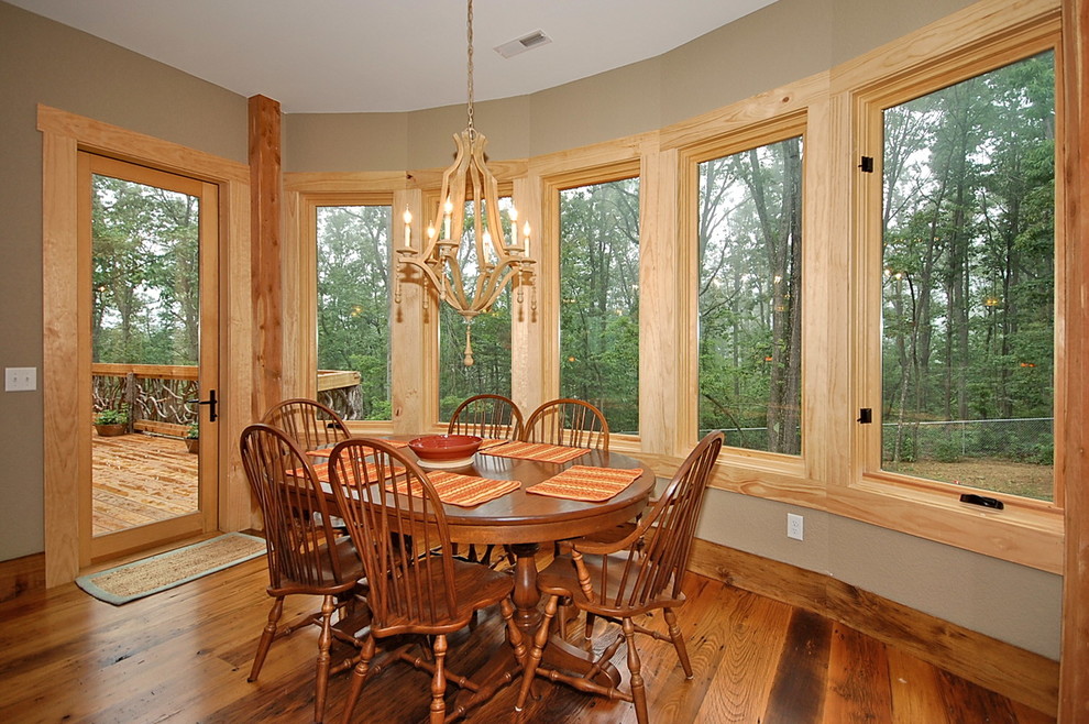 Dining room - rustic dining room idea