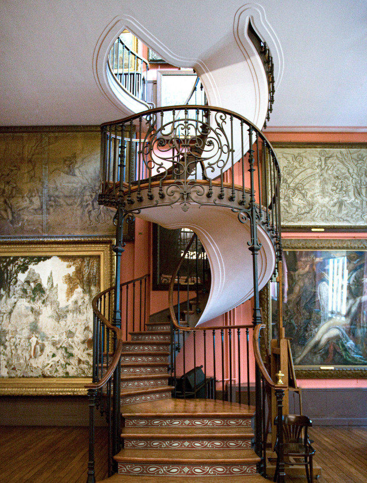 Inspiration for an eclectic staircase remodel in Other
