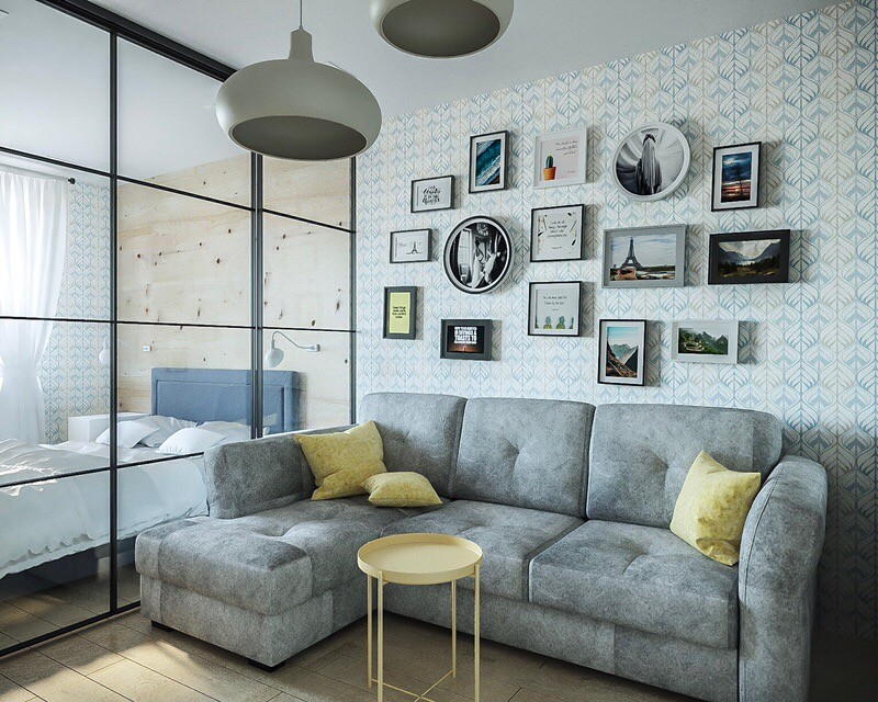 Дизайн-проект однокомнатной квартиры в скандинавском стиле