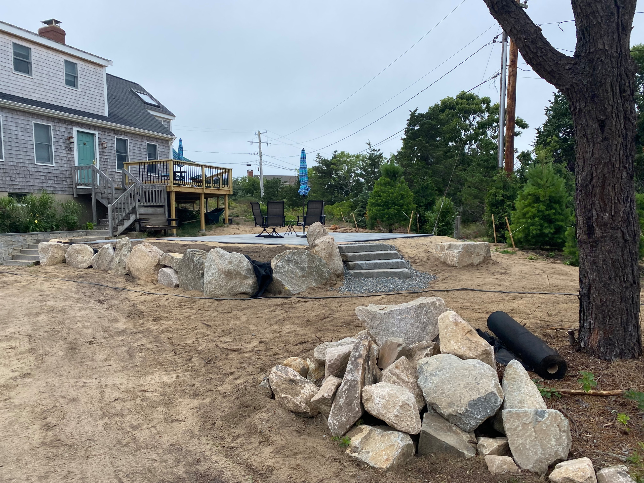 Eastham Raised Stone Patio