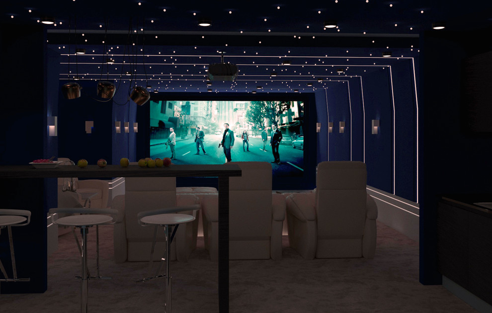 Кинозал в коттеджном поселке "Сосновый бор"